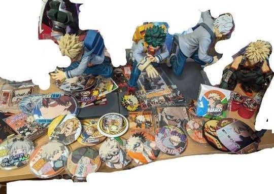 缶バッジ グッズ フィギュア ラバスト僕のヒーローアカデミア ヒロアカ 爆豪勝己 轟焦凍 緑谷出久 グッズ まとめ売り