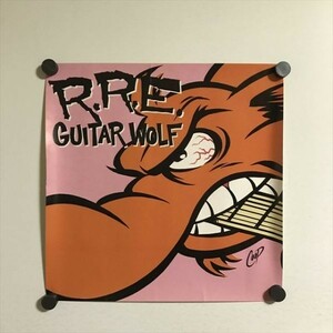 Y1489 ◆Rock’n’Roll Etiquette GUITAR WOLF ギターウルフ ポスター　サイズ：約30×30cm