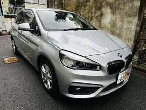 BMW　218iアクティブツアラー　内外超キレイ　平成27年　7万キロ　車検6年8月まで　高評価点良質車 