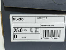 【送料無料】【新品】25cm　NewBalance　ML408D ニューバランス　408 D　オフホワイト_画像6