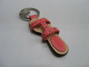  storage goods COACH Coach key ring key holder sandals design signature leather sandals pink box attaching 