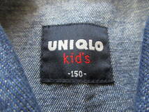 UNIQLO kid's ユニクロキッズ 150 デニムジャケット（B61）_画像4