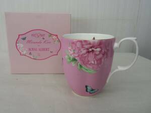 未使用 ROYAL ALBERT miranda kerr FRIENDSHIP マグカップ 金彩 ピンク系 花柄 ロイヤルアルバート ミランダカー