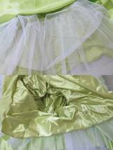 1st FUTABA YOKO ドレス カラー 黄緑 花 L（B53)_画像7