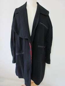 franky grow フランキーグロウ 黒 コート SINGLE MELTON MINORITY COAT 大人サイズ 22FWOT-093（B61）