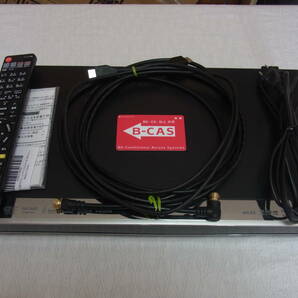 ブルーレイレコーダー　シャープ　BD-W1600　2014年製　1TB　2番組同時録画　動作確認済み　新品代替リモコン,各種ケーブルつき