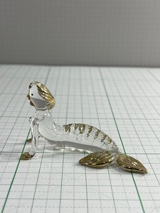 ★新品★手作りガラス細工 マーメイド　人魚 置物