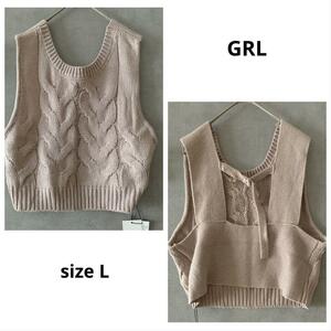 【新品未使用】GRL ニットベスト