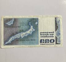 アイルランド　20ポンド　旧紙幣_画像2
