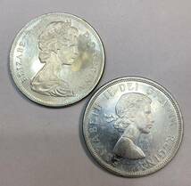 未使用　カナダ銀貨　2枚　経年劣化_画像2