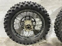 カワサキ KX85 KX085A フロント リア ホイール 前後セット TAKASAGOリムFJ17x1,40 EXCELリムRJ14x1.60【F】Ａ-321_画像6