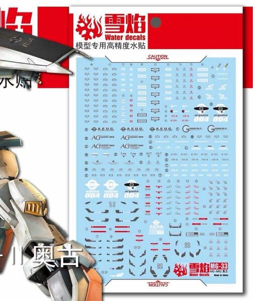 MG 1/100 ガンダムMk-2 Ver.2.0（エゥーゴ）用蛍光水転写式デカール　他社製　ガンダム　ガンプラ　プラモデル