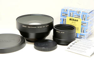 Nikon ニコン ワイドコンバーター　WC-E80　0.8X　WIDE　CONVERTER　UR-E8 セット #514-1