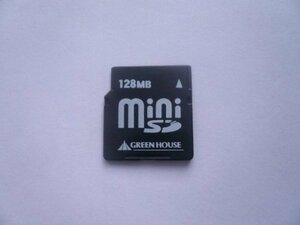 GREEN HOUSE miniSD card 128MB