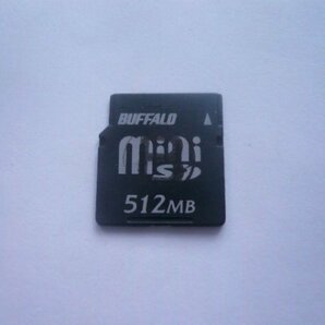 1枚 BUFFALO miniSDカード 512MB の画像1