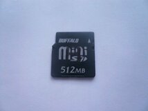 1枚　BUFFALO　miniSDカード　512MB　_画像1