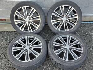 ☆ダイハツ タントカスタム 純正 15インチアルミホイール 15×4.5J+45 PCD 100 4H 165/55R15 4本☆00390449