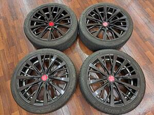 ☆ROJAM ロジャム ルカーラ 限定 ブラックシルエット 20インチ 20×8.5J+35 PCD 114.3 5H 245/40R20 4本 ハリアー アルファード RX NX UX☆