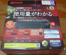BUFFALO 外付けHDD 4TB HDV-SAM4.0U3-BKA 24時間連続録画対応 使用量メーター付き_画像1