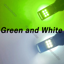 2色切替式 ライムグリーン ホワイト LEDフォグランプ H8 H9 H11 H16 カラーチェンジ 12v 24v フォグライト 送料無料 アップルグリーンo5b_画像2