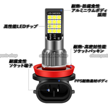 2色切替式 ライムグリーン ホワイト LEDフォグランプ H8 H9 H11 H16 カラーチェンジ 12v 24v フォグライト 送料無料 アップルグリーンbgi_画像6