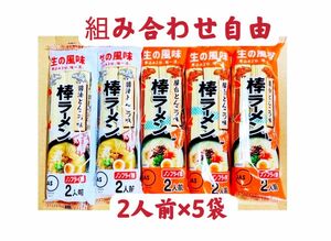 マルタイラーメン　2人前×5袋　10食 醤油とんこつ　お試し　クーポンポイント消化　組み合わせ自由　保存食