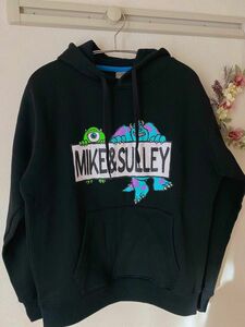 【美品】モンスターズインク　MIKE &SULLEY 裏起毛パーカー　