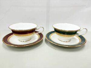 Noritake ノリタケ カップ ソーサー フィッツジェラルド・ヘミング ティー・コーヒー 碗皿ペアセット 洋食器 Y6988C