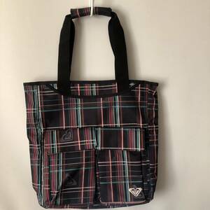  Roxy * tote bag check ROXY TOTE unused 