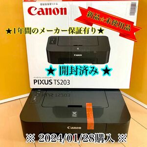 【新品未使用】キャノン PIXUS TS203 インクジェットプリンター (IP2700後継機種）★インク欠品★