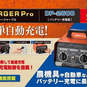 セルスター DP-2500 ドクターチャージャー バッテリー充電器（DC12V：30Ah～250Ah / DC24V：30Ah～Ah150Ah ) 簡単自動充電 701321の画像2