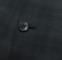 極美品★ランバン テーラード ジャケット LANVIN ブラック 黒 チェック メンズ 春秋冬 R48 L位 A293_画像4