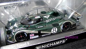 【Ma】ミニチャンプス☆1/43 400031308 ベントレー スピード8 LEMANS 24hrs 20003 #8 3312台限定