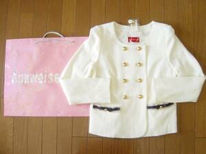 * new goods sale * Apuweiser-riche lame go in ribbon jacket white white 