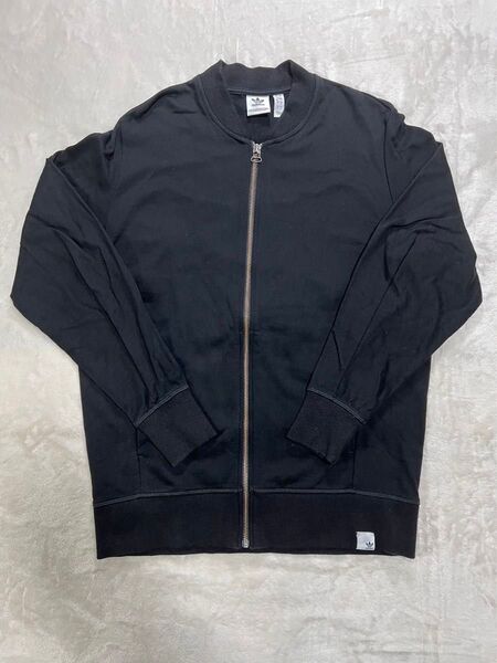 adidas トラックジャケット ジャージ ブラック フルジップ フリーサイズ フリーサイズ