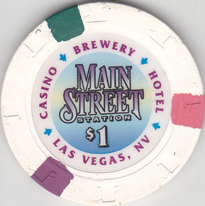 世界のカジノチップ【MAIN STREET $1】ラスベガス