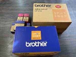 brother label printer SPOTSN@P spot snap CP-210 exclusive use color ribbon cassette attaching collector oriented 