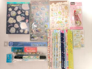 ☆未使用！すみっコぐらし 文具セット☆メモ帳 ☆鉛筆 消しゴム なまえペン シャーペン 修正テープ 付箋紙☆シール ものさし☆