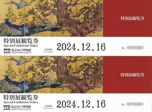 東京国立博物館 特別展鑑賞券２枚セット 2024年12月16日まで 本阿弥光悦の大宇宙展 法然と極楽浄土など D