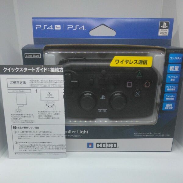 ホリ ワイヤレスコントローラーライト for PlayStation (R) 4 クリアブラック HORI
