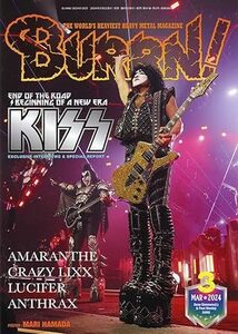 BURRN! 2024年3月号　　特集：KISS　　　2024年2月5日発売 最新号