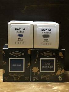 DIAMINE BLUE BLACK 1864 Blue Black kwz ink Blue Black IG Blue Black 4点セット 未開封 未使用