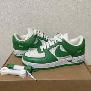 26cm US8 未使用新品 国内正規品 Louis Vuitton x Nike air force 1 GREEN 緑 ヴィトン ナイキ コラボ エアフォース1 グリーン