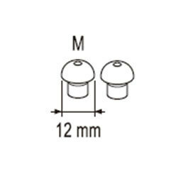 オムロン/OMRON イヤメイト用耳せん M AK-EACP-M 入数：2個入