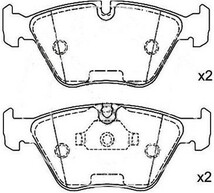 AP ブレーキパッド APIM11404 フロント BMW E46(M3) 3.2/CSL BL32/M3CSL 2001年02月～_画像2