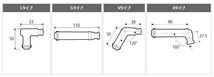 NGK パワーケーブル 汎用タイプ X3R(No.1287) カワサキ GPZ1100 1100cc 1983年～ 2輪_画像2