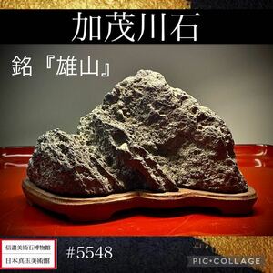 【水石復興イベント】 水石 盆栽 加茂川石 銘『雄山』 横15×高10×奥行9(cm) 660g骨董盆石古美術鑑賞石観賞石太湖石中国古玩 5548