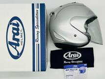 ARAI アライ SZ-RAM4 ALUMINA SILVER アルミナシルバー SZ Ram4 ジェットヘルメット XLサイズ_画像1