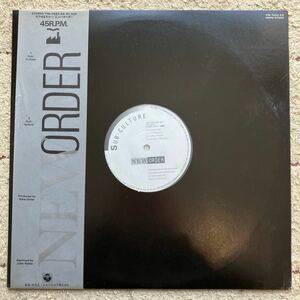 稀少◆帯付き 12inch◆New Order(ニューオーダー)「Sub-Culture(サブカルチャー)」◆1985年 YW-7433-AX◆Electro, Synth-pop LP