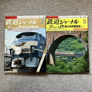 鉄道ジャーナル　No.248,250 1987年7,8月号　2冊セット